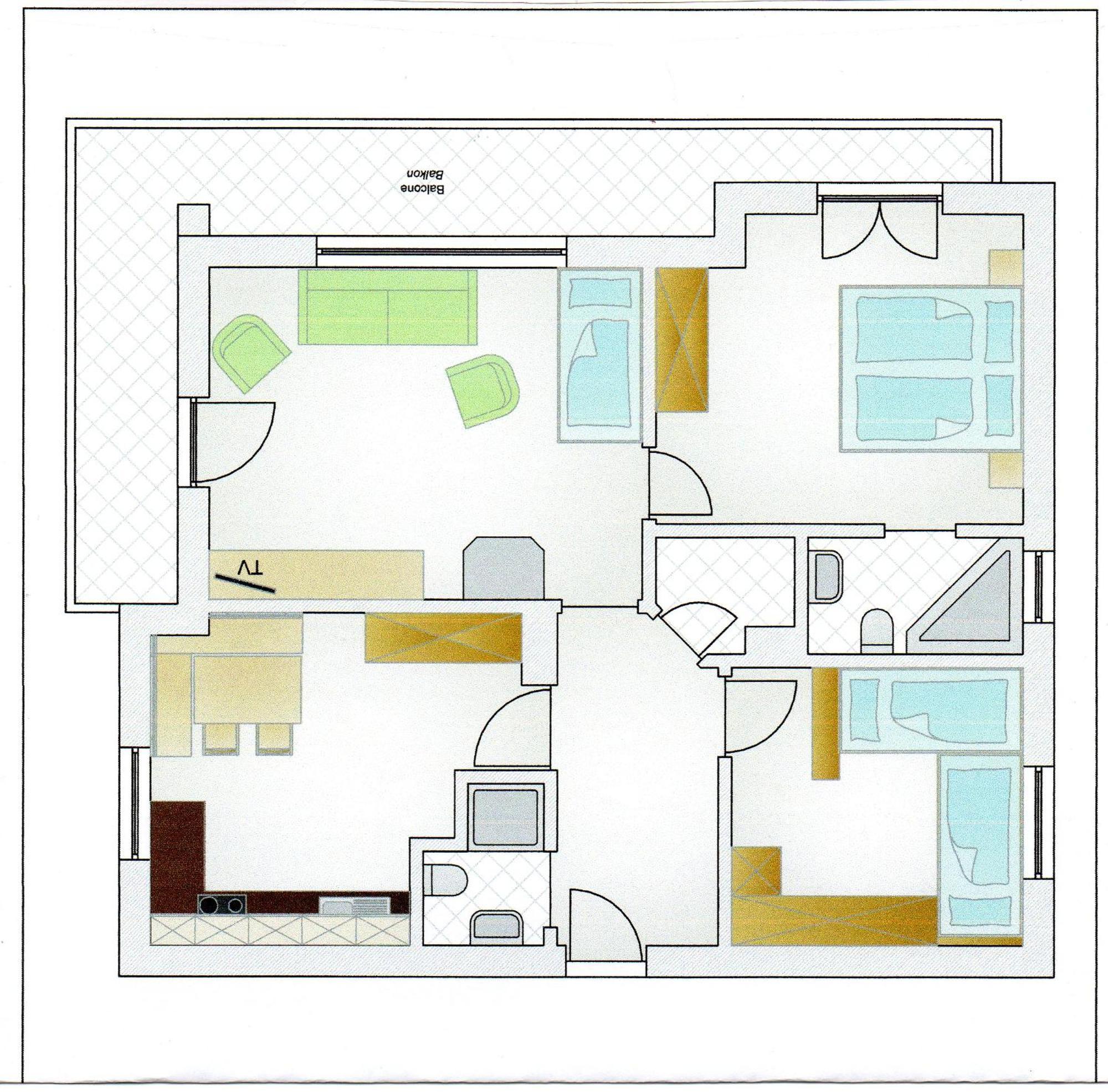 Apartments Brunella La Villa  Habitación foto